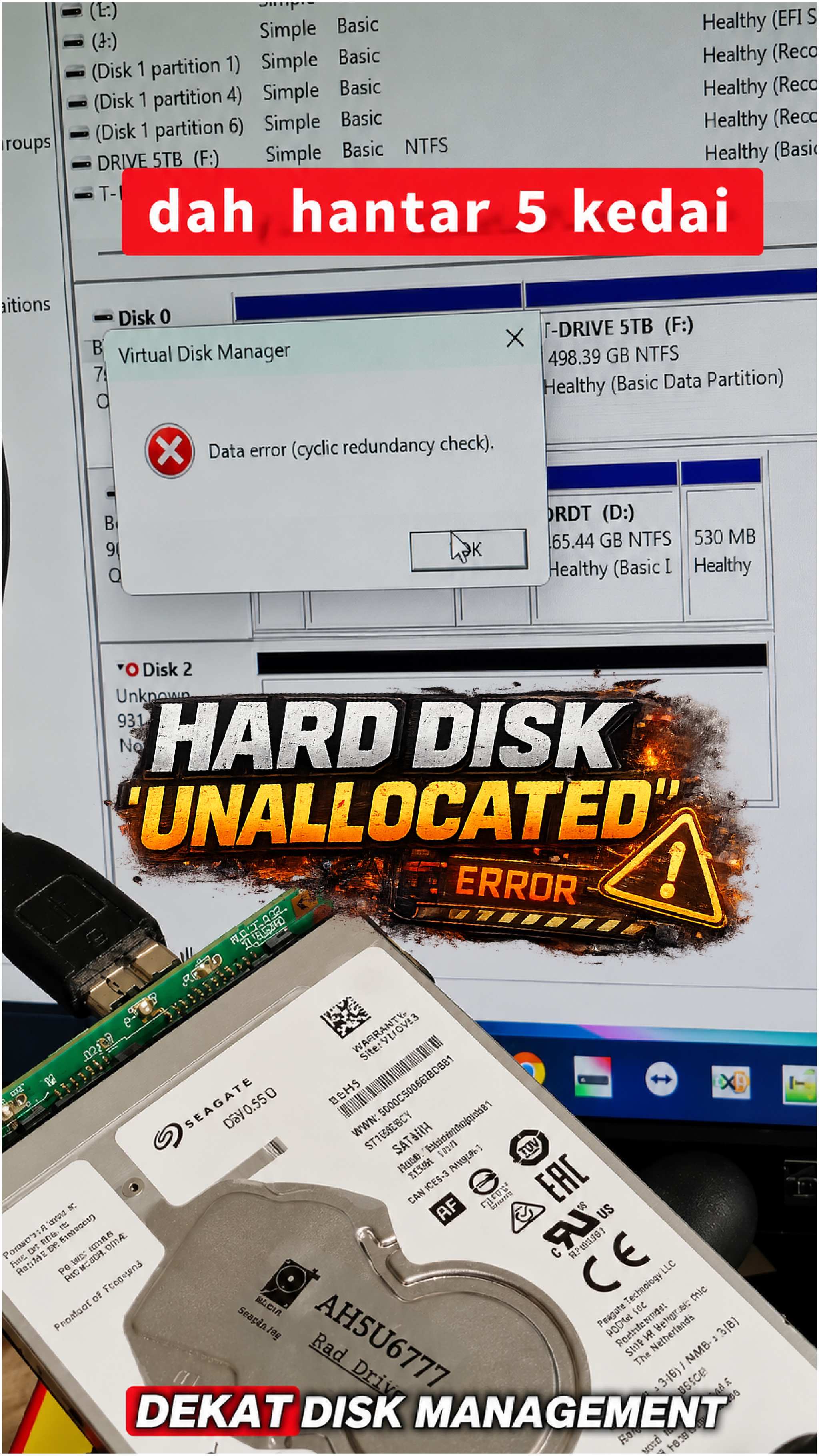 Hard Disk Unallocated