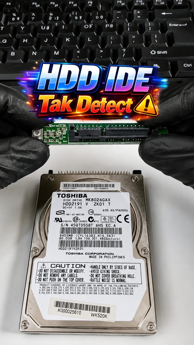 HDD IDE Tak Detect