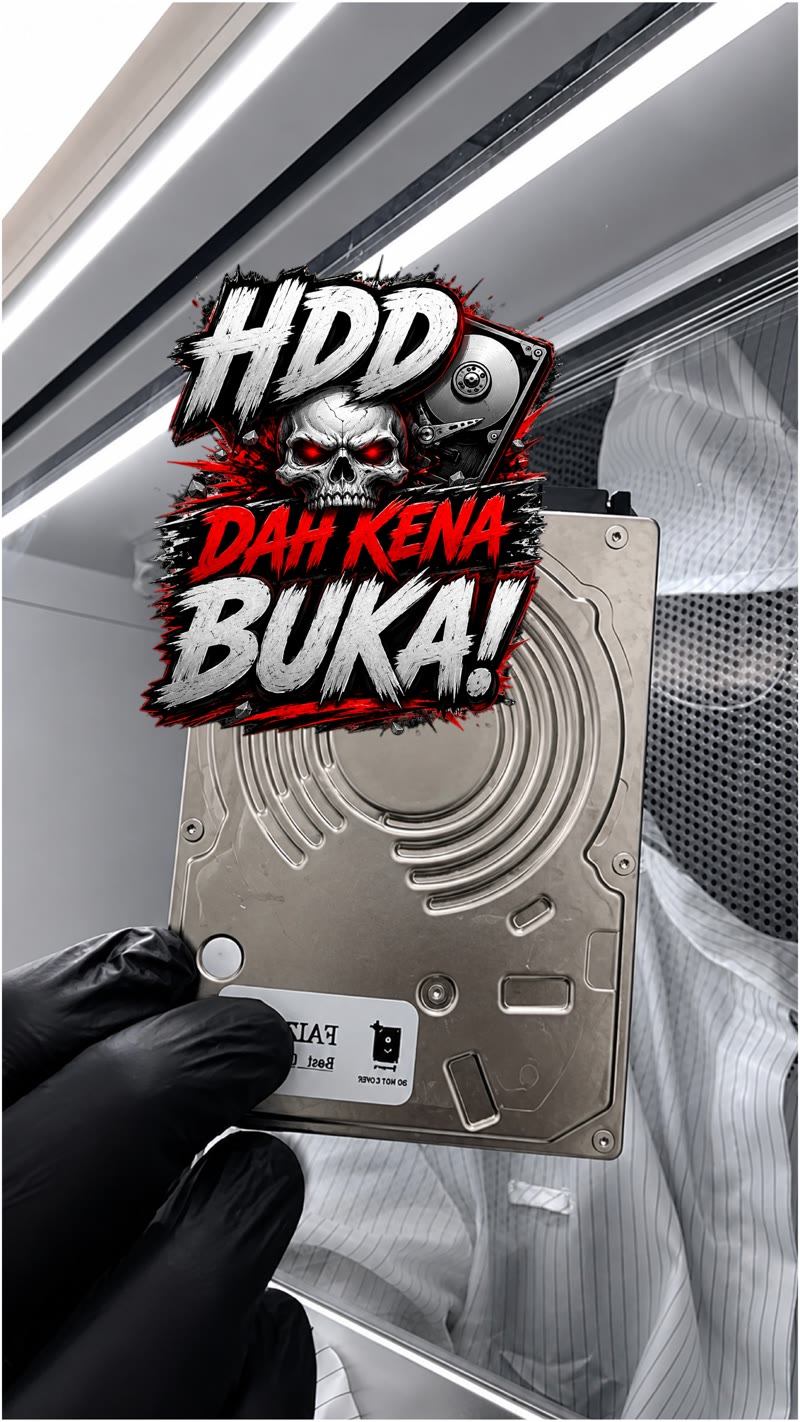 HDD Dah Kena Buka!